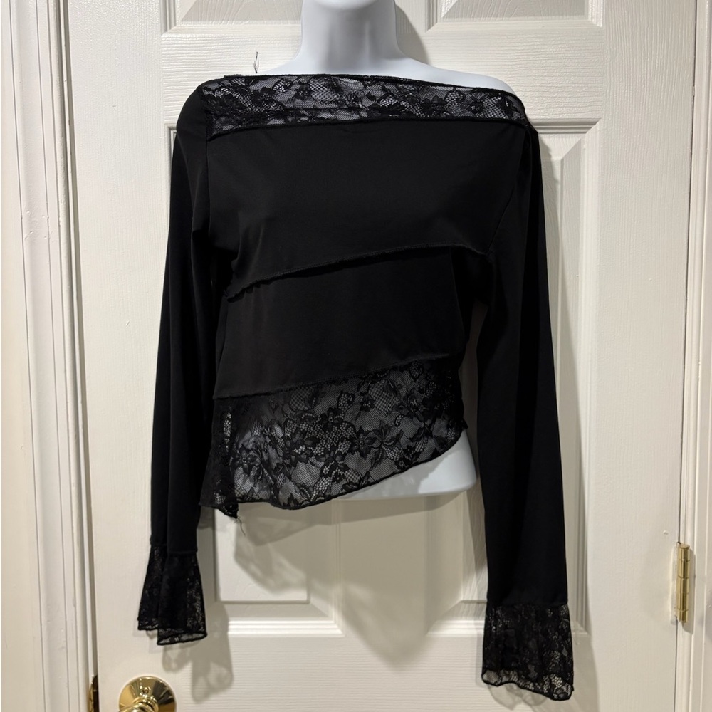 Shein off shoulder lace top